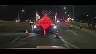 9/16/25 set-up.  Closed lane 3 on eb Balboa at the 805