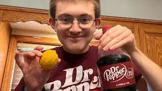 Trying lemon juice whit Dr Pepper. 🥤