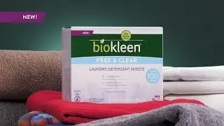 biokleen Laundry Detergent Sheets Free & Clear