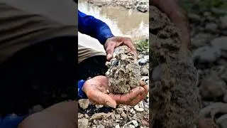 Suddenly becoming a millionaire this man got gold #goldhunting #goldpanning #goldfind #gold