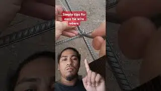 simple tie wire rebars #construction #tips #hacks #steelman #shorts #trending #teammayorvlog #ideas