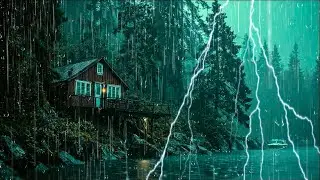 Duerme en 3 Min con Lluvia Fuerte y Truenos ⛈️ | Sonido Relajante para Dormir Profundo