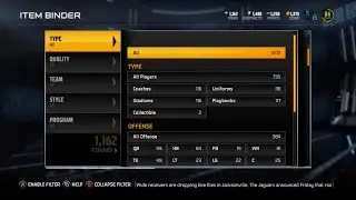 Madden Ultimate Team 15: Item Binder Overview