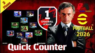 eFootball™ 2026 🔥 สายฟรีที่แท้ทรู..!! ไต่ขึ้นดี 1 กับ Quick Counter  ของ มูรินโญ่ #efootball2026