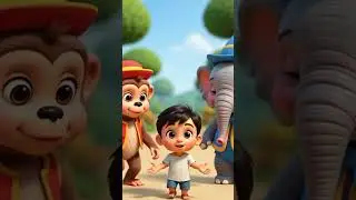 Monkey elephant story ||Animals are our friends || #ytshorts #cartoon #motivation #money
