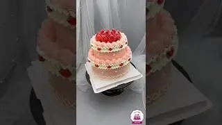Delicious Two-Tier Strawberry Cake Recipe | Step-by-Step Tutorial for Beginners