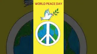 International Peace Day Drawing || World Peace Day Poster Drawing || Peace Day Poster Drawing ||