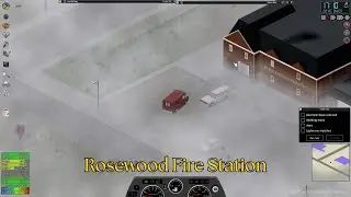 A foggy day in Rosewood Fire Department | SOLO Project Zomboid Build 42 | S01E04
