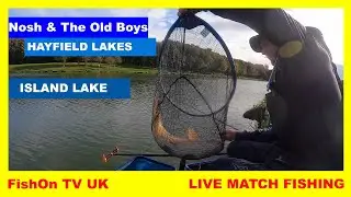 FishOn TV UK : HAYFIELD LAKES : LIVE MATCH FISHING : NOSH & THE OLD BOYS : ISLAND LAKE : 6TH OCTOBER