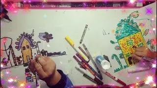 #teddybearstretchy #howtodraw HOW TO DRAW A GINGERBREADHOUSE - double pack
