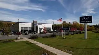 Drone Shot of Dealership Fall 2022 &ndash; Lundgren Subaru of Bennington, VT