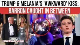 Melania&rsquo;s &lsquo;Very Uncomfortable&rsquo; New Year&rsquo;s Kiss With Prez Trump MERCILESSLY MOCKED as Barron Looks On