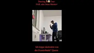 &bdquo;💃😱 Tanz-FAIL oder Stunt-Meister? Ich kippe r&uuml;ckw&auml;rts von der Fensterbank!&ldquo; #Parodie #AI #Fail