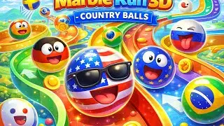 Marble Run 3D – Country Balls | Fun Physics Racing Gameplay (Android/iOS)