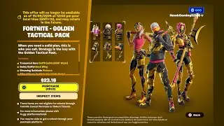 New golden tactical pack out now #tactical #newpack #fortniteclips  #golden #trending #fortnite