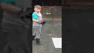Kid breaks window shooting a puck! 😂