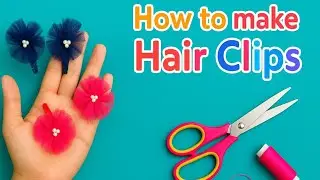 How to make beautiful Hairclip 😍 #haircliptutorial #handmade hair clip #diy #hairclip #hairband