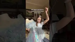 Сшить платье вручную😱 #шитьё #пошивплатья #медуза