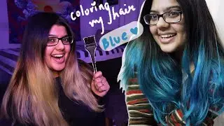 Dyeing my hair BLUE to spice up your week ( using Streax Professional - Wonder Blue ) 💙