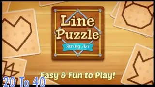 we are back in Line puzzle 🧩|| 20 To 40 levels series