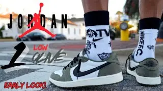 THE LAST RETRO OF JANUARY! EARLY LOOK JORDAN 1 LOW OLIVE OVERVIEW ON FEET & SIZING TIPS!