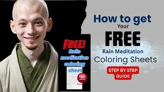 Rain Meditation for Anxiety Relief | Free Mindfulness Coloring Sheet Download