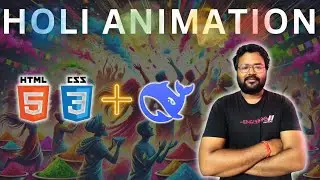 Happy Holi Animation using Deep Seek | Shubham Bytes