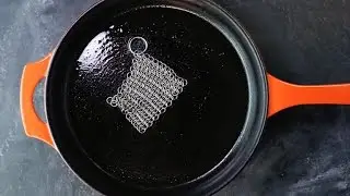 A Tool to Help You Clean Your Cast-Iron Skillet