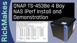 QNAP TS-453Be 4 Bay NAS iPerf Install and Demonstration