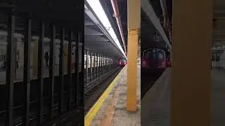 (A) train 🚇 action @ Nostrand Ave Station in Brooklyn