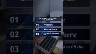 CBC TEST BY CELL TECH 380 Just coming full Video