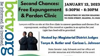 Second Chances: Free Expungement & Pardon Clinic 1-12-23
