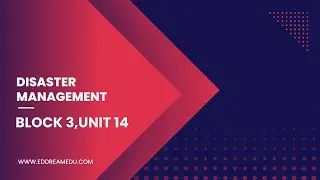 DISASTER MANAGEMENT  BLOCK 3,UNIT&nbsp;14