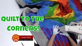 Quilting a BIG Quilt Straight to the Corners - Walking Foot Quilting