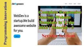 Complete Responsive Startup Website Template in Urdu 2022 | Service Section