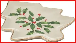 Lenox Holiday Tree Shaped Party Plate