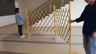 MAXPAND Eco-friendly Steel Palisade Expandable Portable Barrier Aluminum Safety Folding Fence