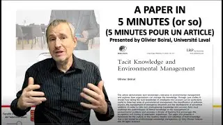 Tacit knowledge and environmental management