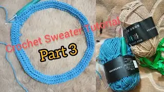 Crochet Sweater Tutorial | Part 3 | Body Pattern Continue | Bangla #youtube #shorts #crochet #love 