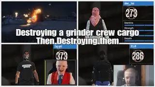 Destroying a grinder crew cargo then destroying them | The professional Griefer | Gta Online |