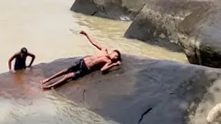 local village boys swimming in mighty brahmaputra #shorts #youtubeshorts #tiktok #shortsfeed