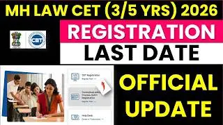 MH LAW CET (3/5 Yrs) Registration Process Last Date | mhlawcet Registration Process 2026 | #mhlawcet