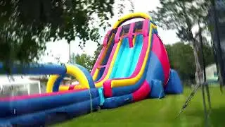 Limitless Film Productions waterslide promotional video Lil Ants House of Bounce