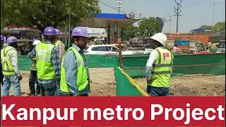 Safety inspection during site visit at Barra8 kanpur metro project.