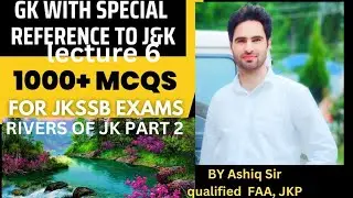 Lec  6 , 1000 Mcqs , Part 2nd  Rivers of J&K for all exams #india #jkssb #jkp #education #upsc #ssc