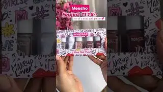Meesho finds🌸set of 5 nailpaints under ₹116/-✨#meeshohaul#meeshofind#shorts