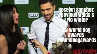 Roselyn Sanchez #DeviousMaids & Eric Winter at the CW World Dog Awards Green Carpet #WorldDogAwards