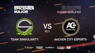Aachen City Esports vs Singularity, EPICENTER Major 2019 EU Closed Quals , bo1 [Mila]