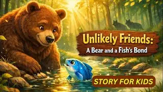 A Bear and a Fish&rsquo;s Unlikely Friendship | Magical Forest Story for Kids  | Kool Kreative Mingle