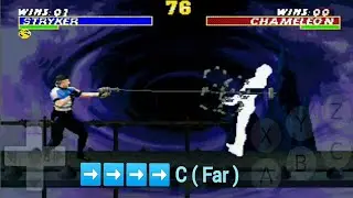 Stryker UMK3 || MOVE FATALITY Cheats ( Mortal Kombat trilogy) Sega genesis